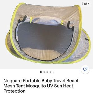 Portable Baby Travel Beach Mesh Tent Mosquito UV protection. New without box.